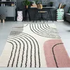 Hochflor Teppich mit runden Formen Größe - 160 x 230 cm Produktbild-Vorschau 1