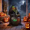 HOMCOM Geanimeerde Halloween-heks voor op tafel, 47 cm, met Productafbeelding-voorbeeld 8