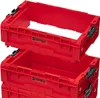 Two red Qbrick System Pro Box Extender 2.0 modules are stacked on top of each other against a white background. Anteprima dell’immagine prodotto