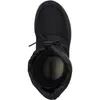 A top-down view of a black snow boot. Anteprima dell’immagine prodotto