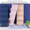 Three stackable bottle holders in different colors are displayed on a white surface with a blue background. A green can is visible on the right. Produktbild-Vorschau