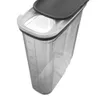 A clear, studio shot of a transparent food storage container with a gray lid. Náhľad obrázku produktu