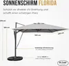 Sonnenschirm 3m x 4m, Aluminium; UV-Schutz; inkl. Produktbild-Vorschau 3