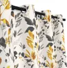 A close-up view of a curtain with a floral pattern. Produktbild-Vorschau