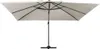 A rectangular patio umbrella is shown from a low angle against a white background. Produktbild-Vorschau