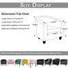 Stretch Universal Stuhlhusse Samt Stuhlbezug Sofa Sessel Produktbild-Vorschau 9