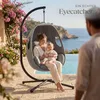 tectake Hängesessel mit Gestell 160kg Anthrazit - Indoor Produktbild-Vorschau 8