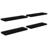 vidaXL Mensole sospese 4 pz. Nero lucido 80x23,5x3,8 cm MDF Anteprima dell’immagine prodotto 1
