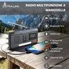 Extralink radio d'emergenza Bluetooth solare a manovella Anteprima dell’immagine prodotto 3