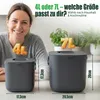 YourCasa Biomülleimer Küche 4L Komposteimer Küche für Produktbild-Vorschau 2