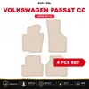 DURBAN Beige Velours-Fußmatten-Set für Volkswagen CC Coupé Produktbild-Vorschau 17