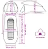 vidaXL Kuppel-Campingzelt 1 Person Grün Wasserdicht Produktbild-Vorschau 8