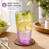 6 Trinkgläser Bunt Gläser Set Wassergläser Wasserglas Produktbild-Vorschau 9