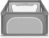 A gray playpen for babies is shown against a white background. Anteprima dell’immagine prodotto