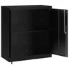 vidaXL Aktenschrank Schwarz 79x40x90 cm Stahl Produktbild-Vorschau 4