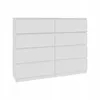 Kommode AVEN 120cm 8 Schubladen weiß, Wohnzimmerschränke, Produktbild-Vorschau 3