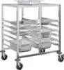 Tablettwagen mit 12 GN-Behältern 75x55x87 cm Edelstahl Produktbild-Vorschau 4