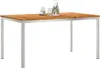 vidaXL Esstisch 150x90x75 cm Massives Teakholz und Produktbild-Vorschau 3