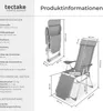 sada 2 skládacích zahradních židlí Jana 146,5 x 59 x 117,5 Náhled obrázku produktu 12