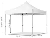 TOOLPORT 3x3m Aluminium Faltpavillon, inkl. 4 Seitenteile, Produktbild-Vorschau 7