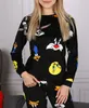 Looney Melodies Damen Schlafanzug schwarz, Schlafanzug mit Produktbild-Vorschau 3
