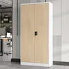 Armoire de bureau Armoire en acier blanc-bois 185x90x40 Voir les images du produit 5