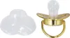Tétine bébé bambin portable exquise couronne d'or lettres Voir les images du produit 1