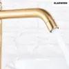 JULIA | Gold gebürstet hohe Badarmatur |Premium Edelstahl Produktbild-Vorschau 4