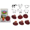 EDUPLAY 220-037 Bauernhof Stempel, mehrfarbig, 6-teilig (1 Produktbild-Vorschau 6