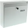 A white mailbox with a lock and a brand logo. Anteprima dell’immagine prodotto