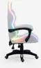 Side view of a white gaming chair with RGB LED lighting. Produktbild-Vorschau
