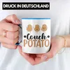 Trendation - Couch Potato Tasse Geschenk für Faule Sofa Produktbild-Vorschau 2
