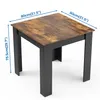 Mondeer Quadratischer Esstisch 80x80 cm, Platzsparender Produktbild-Vorschau 7