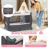 COSTWAY Lit de voyage 4 en 1 avec matelas, lit d'appoint Voir les images du produit 6