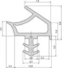 K2953 fermaporta in gomma L.5m per instradamento TPE blk Anteprima dell’immagine prodotto 3