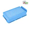 A blue vacuum cleaner filter on a white background. Produktbild-Vorschau