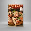Bilder auf glas - Einteilig - Pizza Käse Tomaten - 80x120cm Produktbild-Vorschau 3