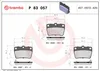 Brembo Bremsbelagsatz, Scheibenbremse Hinterachse P 83 057 Produktbild-Vorschau 15