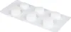 A blister pack of white round tablets on a white background. Produktbild-Vorschau