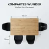 Esstisch Gandhi | 110 x 70 cm | Holz-Optik mit Baumkante in Produktbild-Vorschau 2