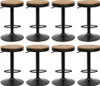 lot de 8 tabourets de bar Chaise de bar en bois Tabouret de Voir les images du produit 1