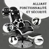 Chaise de gaming Puluomis avec repose-pieds, fauteuil de Voir les images du produit 8