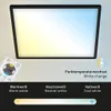 LED Panel Dimmbar Fernbedienung Ultraflach CCT 22 W schwarz Produktbild-Vorschau 5