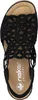 Rieker Damen Sandalette Schwarz Voir les images du produit 16