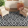vidaXL Tapis d'extérieur ARAKIL blanc et noir 160x230 cm PP Voir les images du produit 10