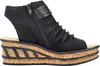 Rieker Damen Sandalette Hochfront Schaftsandale Keilabsatz Produktbild-Vorschau 6