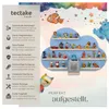 tectake® Wandregal Wolkenoptik, 6 Regalböden, massiv Holz, Produktbild-Vorschau 2