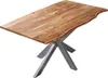 Esstisch Baumkante massiv Akazie natur 120 x 80 cm Produktbild-Vorschau 1