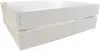 A white wooden crate is shown against a white background. Produktbild-Vorschau