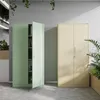 Two metal filing cabinets are shown in an office setting with plants. Podgląd zdjęcia produktu